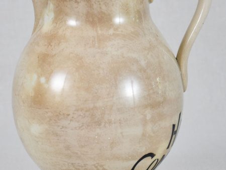 19th Century French earthenware olive oil pitcher Cheap