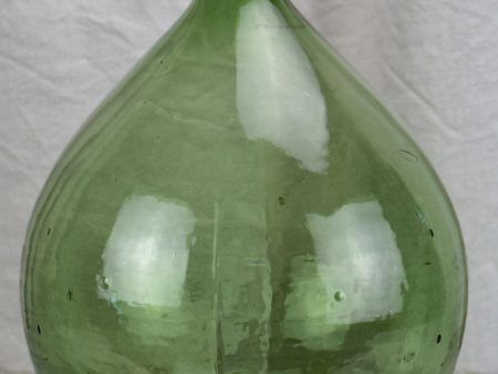 French demijohn bottle - blue   green on Sale