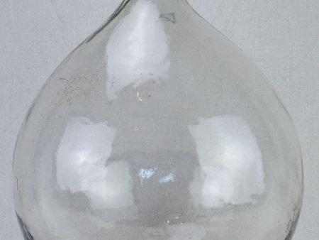 Antique French demijohn bottle with clear glass 19¾  on Sale