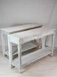 Pair of antique French console tables with beige  53¼  Cheap