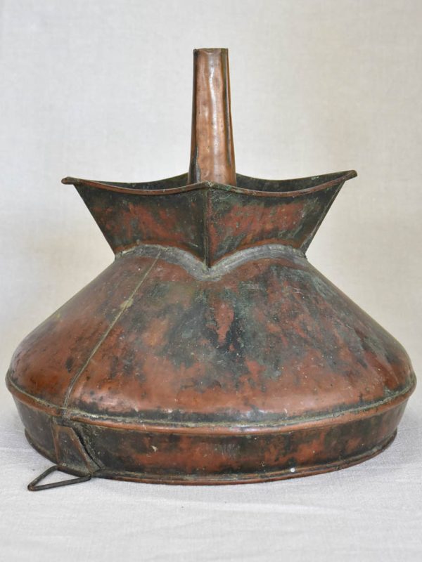 Nineteenth century French copper winemaker s funnel 13¾  Online