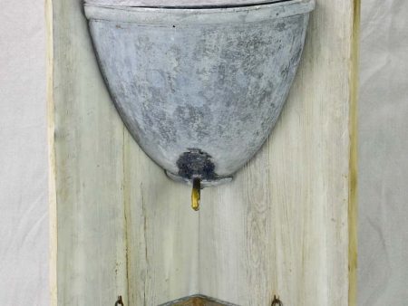 18th Century Directoire gravity water fountain - zinc and brass 29¼  For Discount