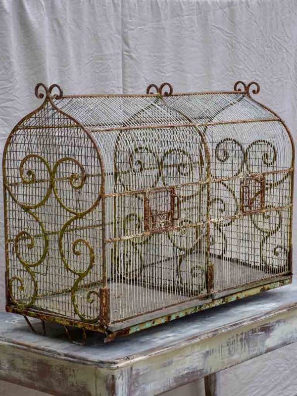 Very large antique French birdcage For Cheap