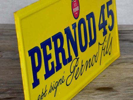 Vintage French enamel Pernod plaques For Discount