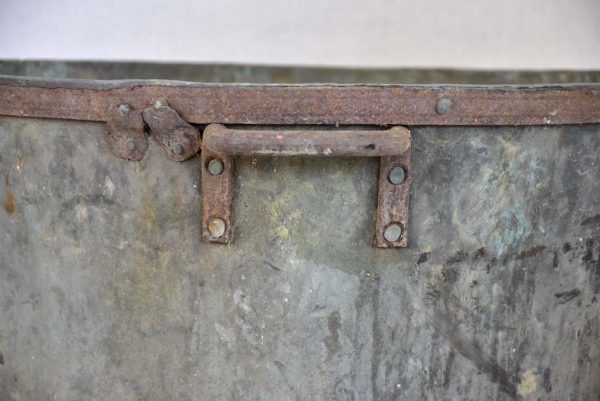 19th Century French winemaker s copper - riveted with two handles For Sale