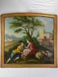 Antique French romantic painting - oil on canvas 33¾  x 35  Sale