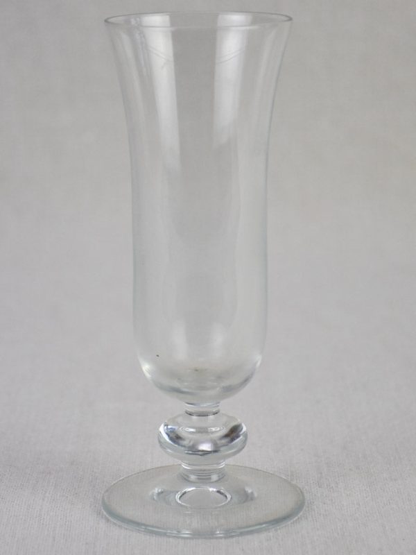 Collection of 6 antique French champagne flutes For Cheap