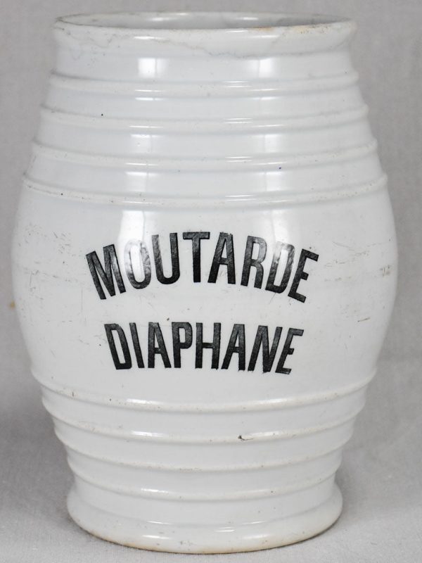 Antique French mustard pot  Diaphane  10¾  For Discount