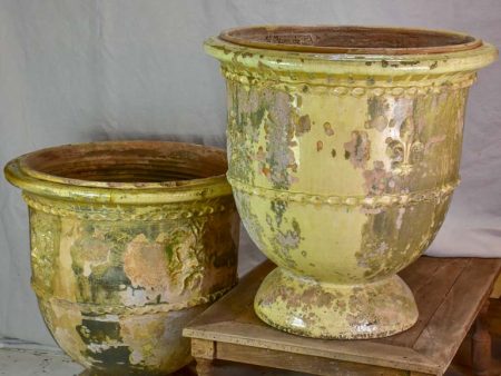 Two very large French garden urns from Saint-Jean-de-Fos. 1950 s.  30¾  Sale