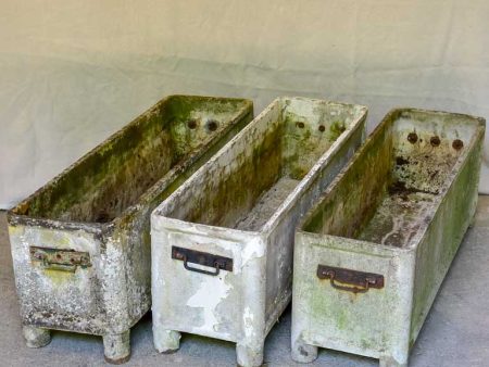 TWO large rectangular garden planters - Chanal on Sale