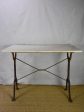 Late 19th Century French rectangular marble bistro table 39½  x 24  on Sale