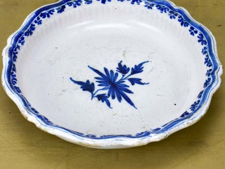 18th Century Moustiers presentation bowl - blue and white For Cheap