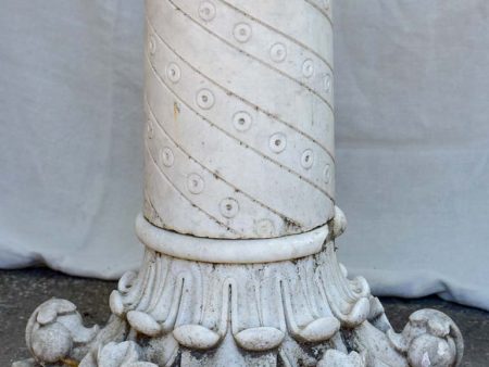 19th Century Carrara marble Corinthian column Online Sale