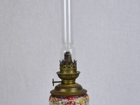 19th Century Japanese oil lamp 15¾  Online now