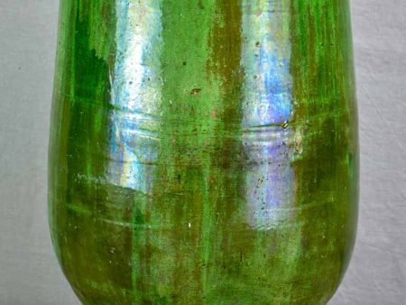 19th Century Anduze olive jar with green glaze 24¾  Online