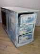 Rare antique French baker s counter with marble top and original patina 63  x 63  x 35½  Online