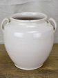 Antique French pot - white 8¾  Fashion