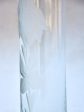 Mid-century crystal vase with engraved flower 8¼  Supply