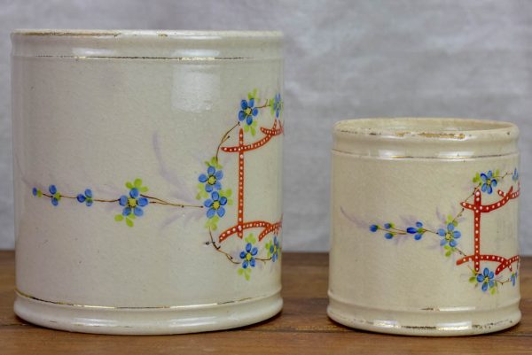 Two 19th Century French pots - salt and pepper Cheap