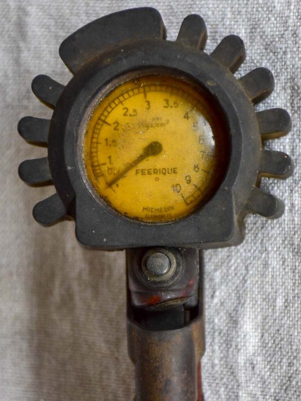 1940 s French Michelin tire pressure gauge and inflator For Discount