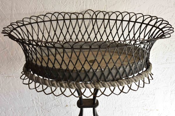 Vintage French garden pot plant stand For Sale