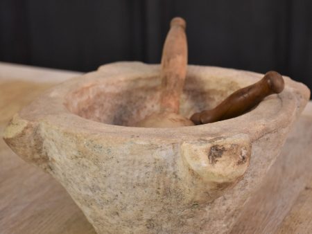 19th century French marble mortar and pestle Cheap