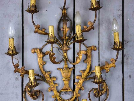 Large Italian wall sconce - 11 lights Sale