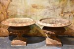 Pair of antique French Medici urns – cast iron Online now