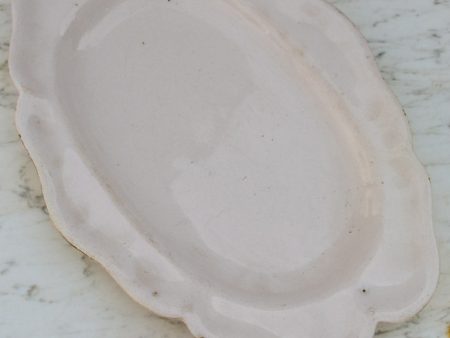 19th Century French platter - white Online now