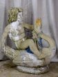 Antique Italian garden sculpture - boy on a flying goose 35  Online now