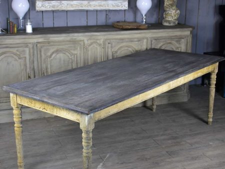 Large antique French oak dining table Supply