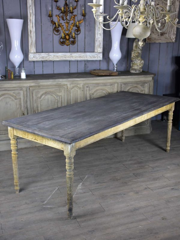 Large antique French oak dining table Supply