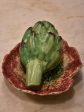 French Faience Majolica artichoke with leaf Discount