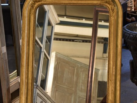 Mirror, gilt frame with crest, Louis Philippe Cheap