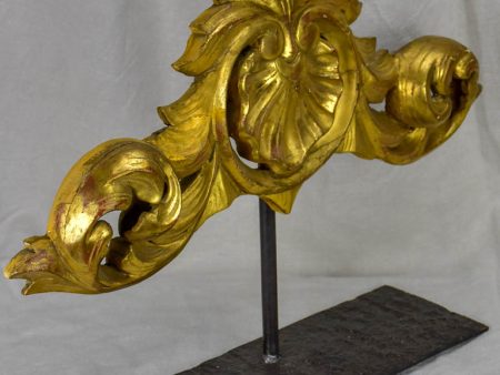 Salvaged gilded boiserie mounted on a stand Fashion