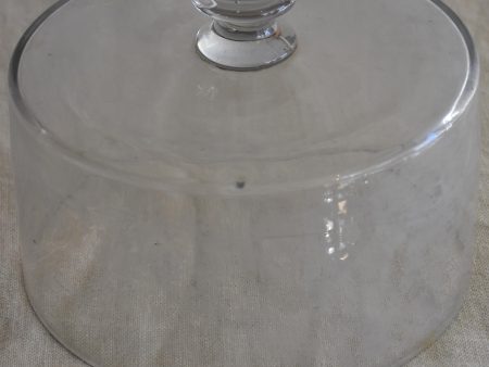 Antique French glass dome from a pâtisserie Supply