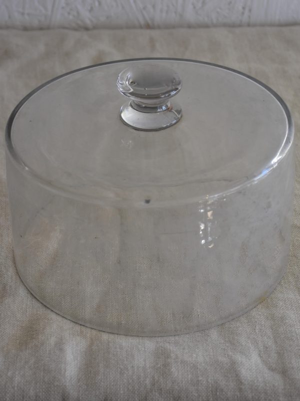 Antique French glass dome from a pâtisserie Supply