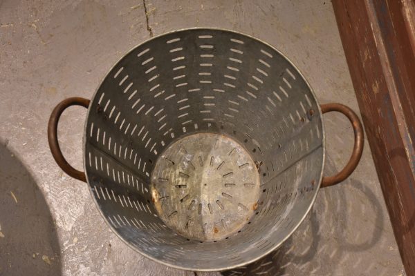 Galvanized olive straining buckets Online now