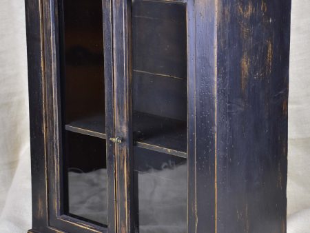 Small late 19th Century French glass door cabinet Hot on Sale