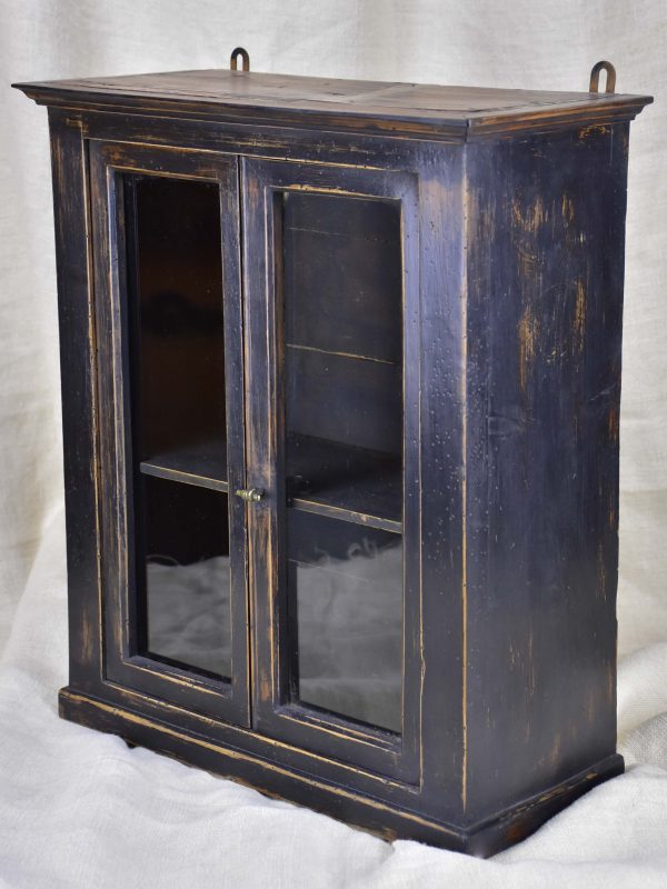 Small late 19th Century French glass door cabinet Hot on Sale