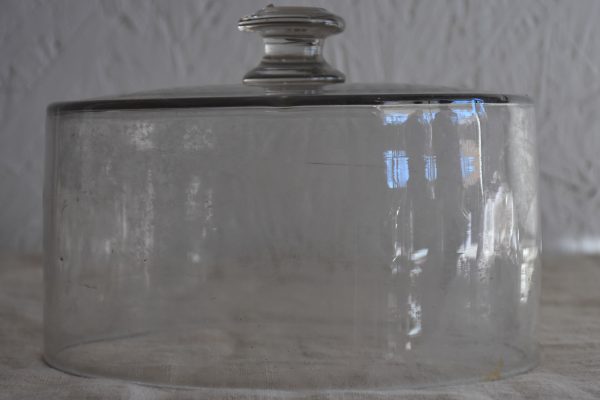 Antique French glass dome from a pâtisserie Supply