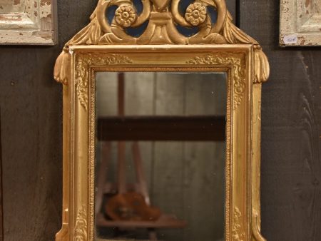 Early 19th-century French vanity mirror 13¼” x 24” For Cheap