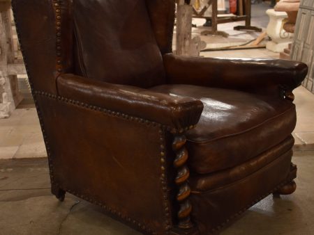 French leather club chair – 1920’s Supply