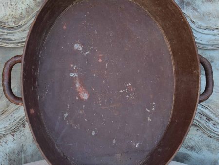 Very large antique French winemaker s basin on Sale