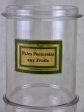 Late 19th Century glass apothecary jar 14¼  For Sale