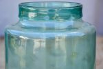 Antique French preserving jar with blue   green glass For Cheap