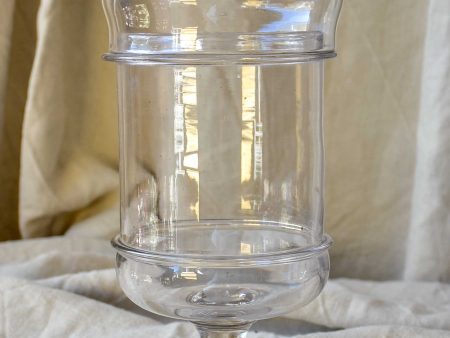 19th Century French blown glass lolly jar For Sale