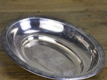 Antique French silver serving dish Fashion