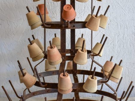 Vintage French bottle drying stand Online