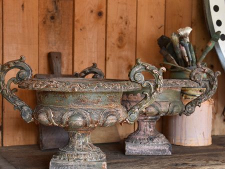 Pair of antique Medici urns with green   pink patina Cheap